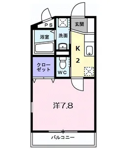 カルフールB.C白山【2階】の間取り