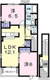 ホープレジデンス【2階】の間取り