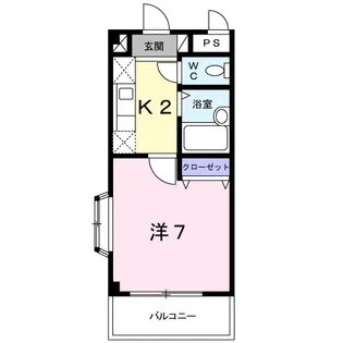 サニーフラッツHR【3階】の間取り
