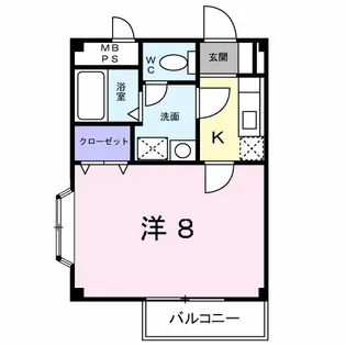 ラフレシール【1階】の間取り