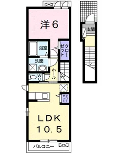 PADDY【2階】の間取り