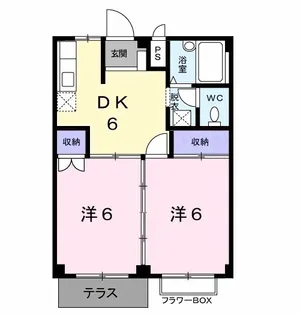 メゾン打越Ⅰ【1階】の間取り