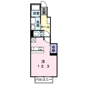 メゾン・ド・ルポス【1階】の間取り