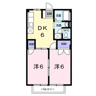 山本ハイツ2【1階】の間取り