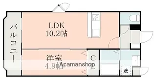 1LDKの間取り画像