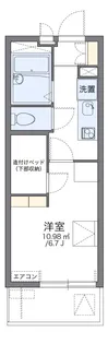 レオパレスたまゆら【105号室】の間取り