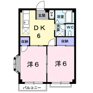 メゾンナカシマ【2階】の間取り