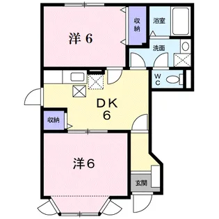 エステート【1階】の間取り