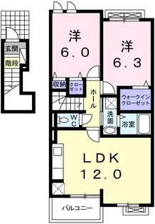 スピカⅡ【2階】の間取り