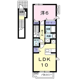 ブルー・マウンテン【2階】の間取り
