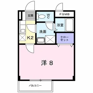 ボヌールⅡ【2階】の間取り
