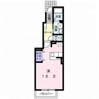 VILLA 桜 Ⅱ【1階】の間取り