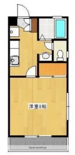 リバーサイド十禅寺A【101号室】の間取り