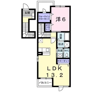 ひまわり B【2階】の間取り