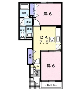 グランフォーレ近見Ⅰ【1階】の間取り
