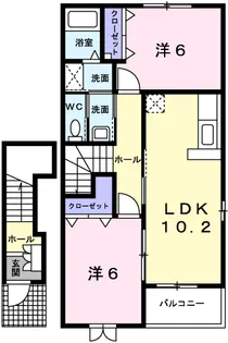 グランフォーレ近見Ⅰ【2階】の間取り