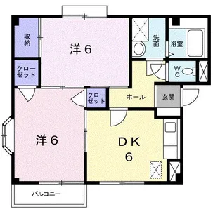 アーバン不知火Ⅵ【1階】の間取り