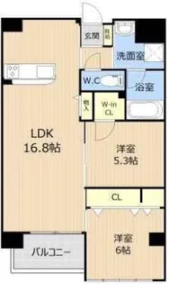 GLC新大江【2階】の間取り