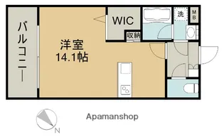 AXIA WILL帯山【1階】の間取り