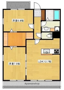 SPRING長嶺南【2階】の間取り