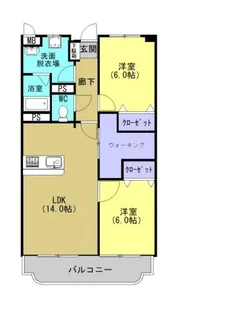 グランディールI【1階】の間取り