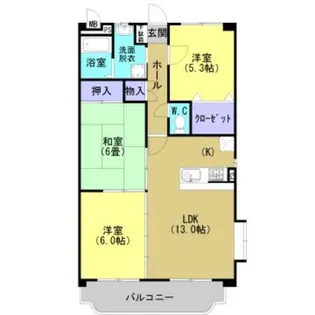 ベネッセ米野【201号室】の間取り