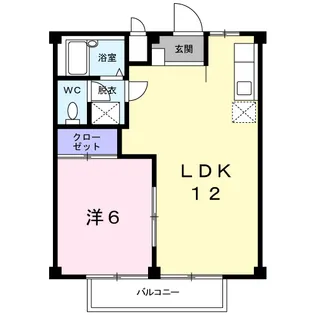 グリーンハイツ大川【1階】の間取り