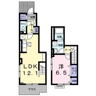 ブラン辻の城【1階】の間取り