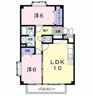 ELLEAIR(エリエール)【2階】の間取り