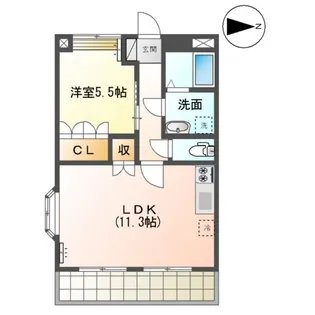 BELLE AVENUE【1階】の間取り