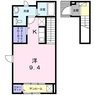 プライム・スクエア光の森【2階】の間取り