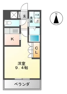 アイランド【101号室】の間取り