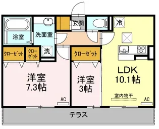 ドレミファーネ【1階】の間取り