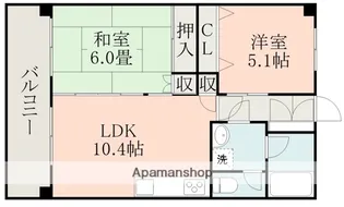 小嶺ハイツA棟【2階】の間取り