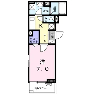 サンライズ津久礼【2階】の間取り