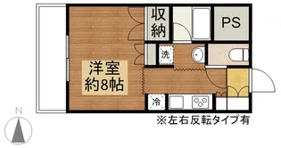サルヴァトーレ黒髪【3階】の間取り