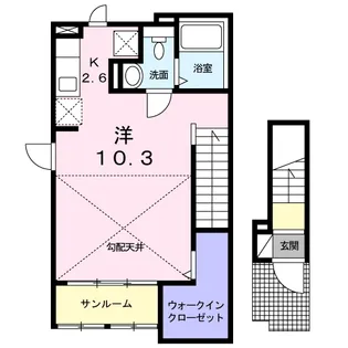 グランツ エフエム【2階】の間取り