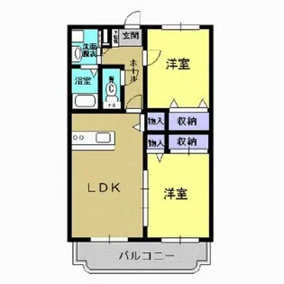 ユーミースカイハイツ【202号室】の間取り