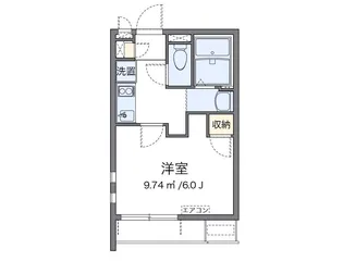 クレイノ沙羅【1階】の間取り