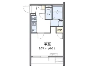 クレイノ沙羅【104号室】の間取り