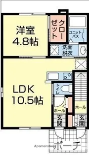 ヒルズ春日【1階】の間取り