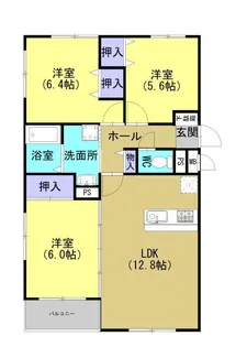 セゾンコート【2階】の間取り