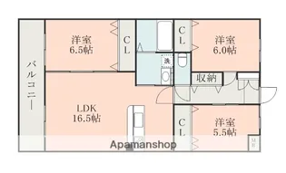 ショーンマンションⅡ【4階】の間取り