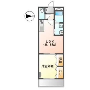 サンタプレイス【1階】の間取り