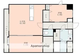 L.Aマンション菊陽【9階】の間取り