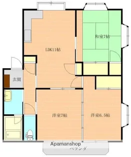 プロムコーポB【1階】の間取り