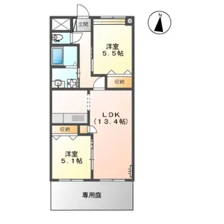 メゾンドエトワール【102号室】の間取り