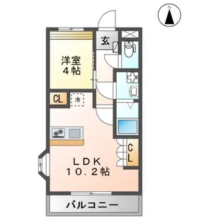 ローズガーデン【3階】の間取り