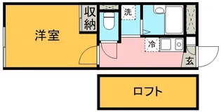 レオパレスコンフォート宇留毛【202号室】の間取り