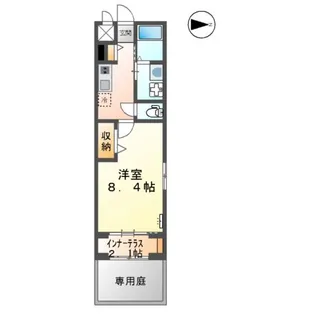 BLUEBELL 菊陽【101号室】の間取り